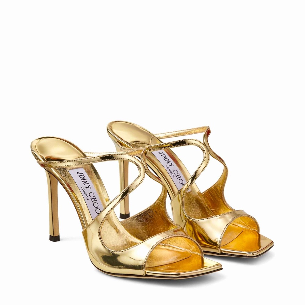 JIMMY CHOO ANISE STRAPPY HIGH HEEL SIZE:38.5